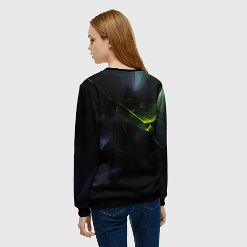 Женский свитшот Deadlock Плющ / 3D-Черный – фото 4