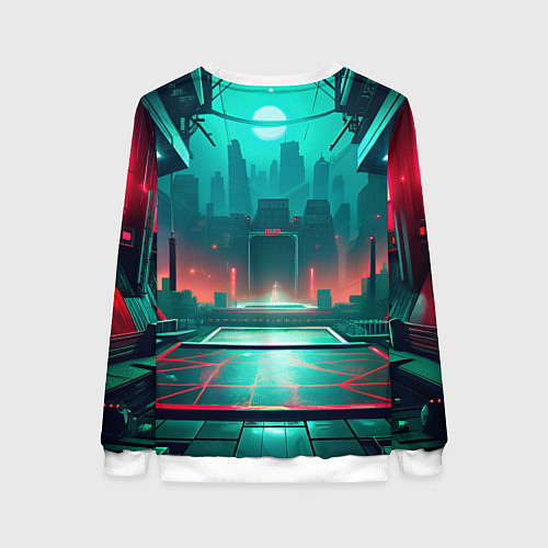 Женский свитшот Плющ Deadlock / 3D-Белый – фото 2