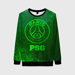 Женский свитшот PSG - green gradient