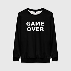 Свитшот женский Game over white logo, цвет: 3D-черный