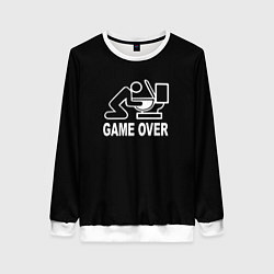 Женский свитшот Конец игры у унитаза