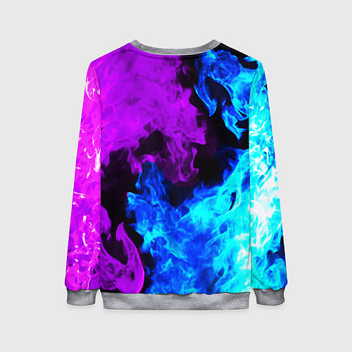Женский свитшот CSGO neon flame / 3D-Меланж – фото 2