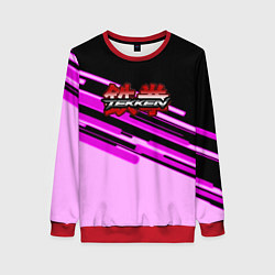 Свитшот женский Tekken pink line, цвет: 3D-красный