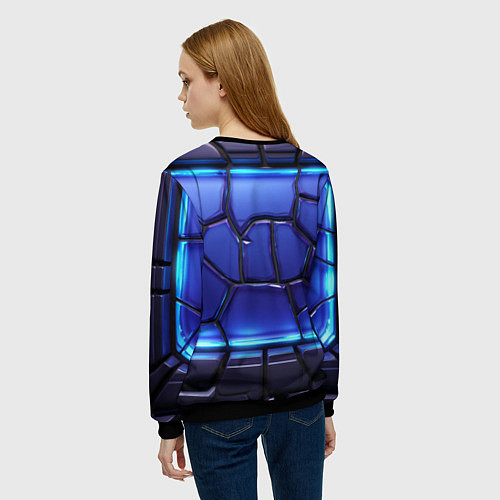 Женский свитшот Mo and Krill Deadlock / 3D-Черный – фото 4