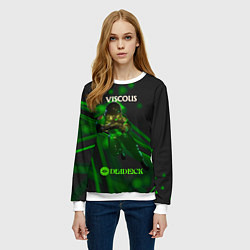 Свитшот женский Viscous Deadlock, цвет: 3D-белый — фото 2