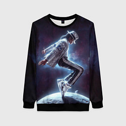Женский свитшот Michael Jackson on the moon