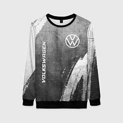 Женский свитшот Volkswagen - grey gradient вертикально