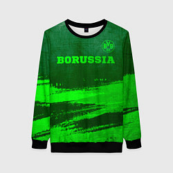 Женский свитшот Borussia - green gradient посередине