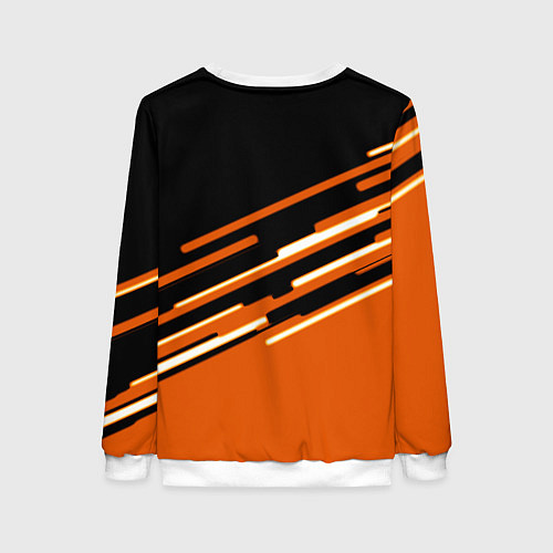 Женский свитшот Half life полосы / 3D-Белый – фото 2