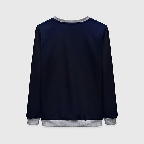 Женский свитшот Синий геометрический слон / 3D-Меланж – фото 2