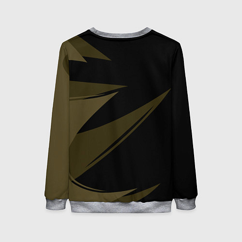 Женский свитшот Золотой удав / 3D-Меланж – фото 2