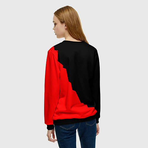 Женский свитшот Чисто снять стресс / 3D-Черный – фото 4