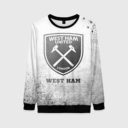 Свитшот женский West Ham - white gradient, цвет: 3D-черный