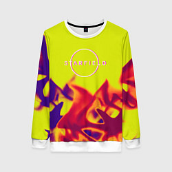 Свитшот женский Starfield fire steel, цвет: 3D-белый