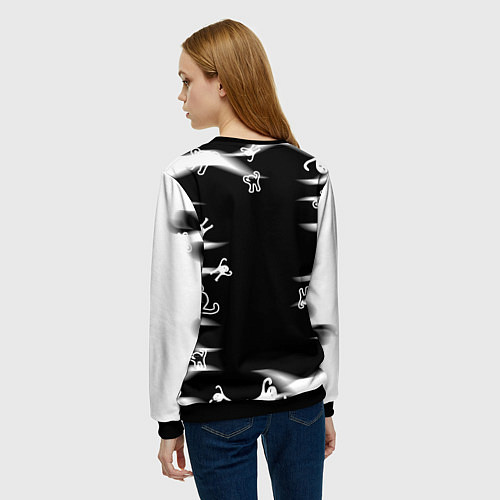 Женский свитшот Ъуъ съука memes / 3D-Черный – фото 4