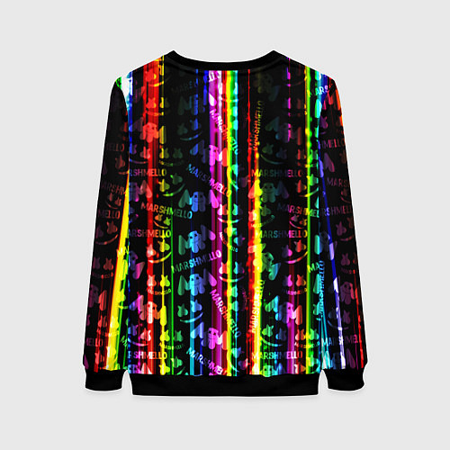 Женский свитшот Marshmello градиент / 3D-Черный – фото 2