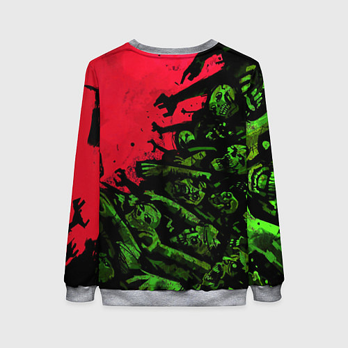 Женский свитшот Dying Light 2 zombie / 3D-Меланж – фото 2