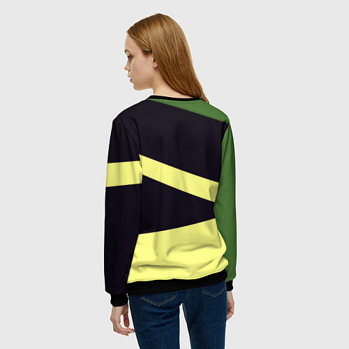 Женский свитшот Arsenal geometry / 3D-Черный – фото 4