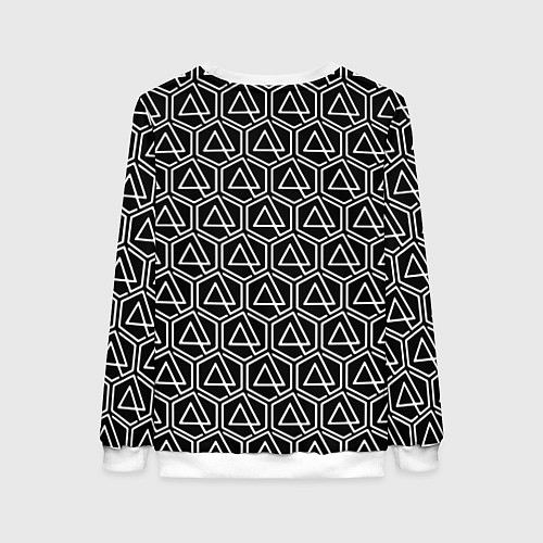 Женский свитшот Linkin park pattern / 3D-Белый – фото 2