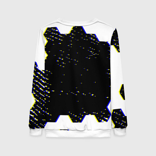 Женский свитшот CS соты абстракция / 3D-Белый – фото 2