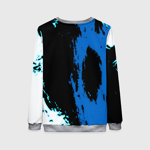 Женский свитшот Манчестер сити краски абстрактные / 3D-Меланж – фото 2