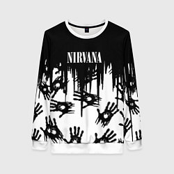 Женский свитшот Nirvana rok hand