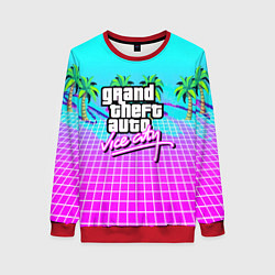 Свитшот женский Vice city tropic collection, цвет: 3D-красный