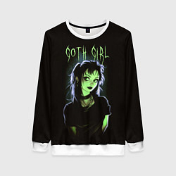 Свитшот женский Goth girl - Beetlejuice, цвет: 3D-белый