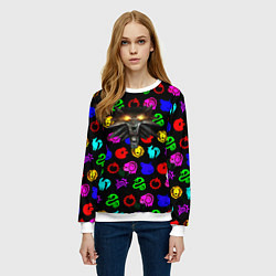 Свитшот женский Ведьмак x dota, цвет: 3D-белый — фото 2