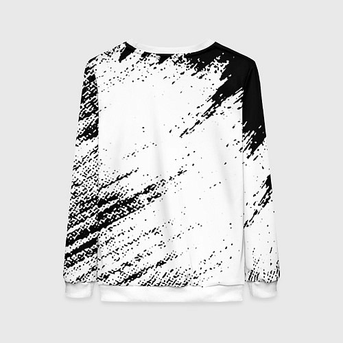 Женский свитшот The Elder Scrolls чёрно белые краски / 3D-Белый – фото 2