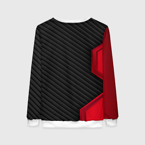 Женский свитшот FIAT текстура метал / 3D-Белый – фото 2