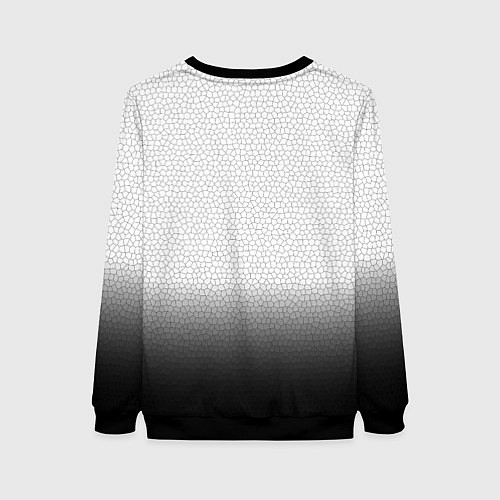 Женский свитшот Opel с эмблемой градиент чёрно-белый / 3D-Черный – фото 2