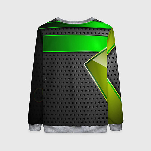 Женский свитшот Skoda metal auto / 3D-Меланж – фото 2