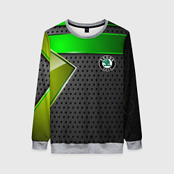 Женский свитшот Skoda metal auto