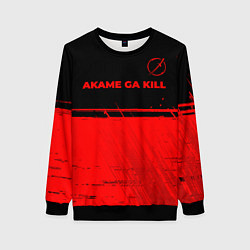 Женский свитшот Akame ga Kill - red gradient посередине