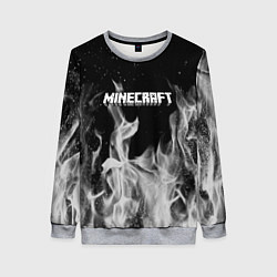 Свитшот женский Fortnite серый огонь, цвет: 3D-меланж