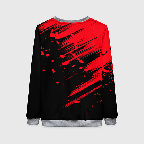 Женский свитшот Танджиро Камадо с катаной / 3D-Меланж – фото 2