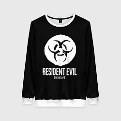 Свитшот женский Resident Evil umbrella corp logo, цвет: 3D-белый