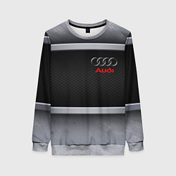 Женский свитшот Audi metal texture