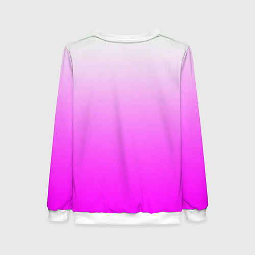 Женский свитшот Gradient color pink / 3D-Белый – фото 2