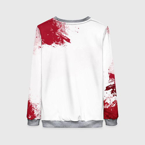 Женский свитшот Подозрительный Санта в очках / 3D-Меланж – фото 2