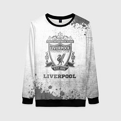 Женский свитшот Liverpool - white gradient