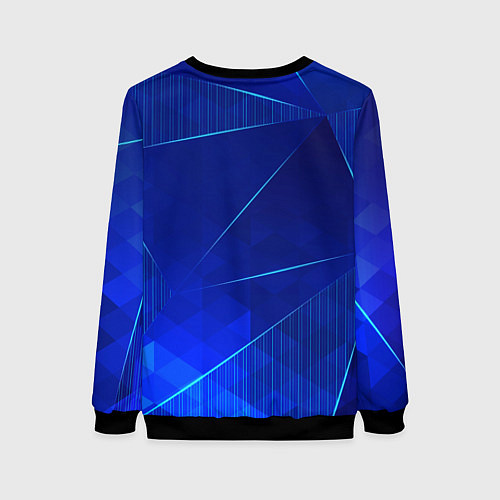 Женский свитшот Bring Me the Horizon blue poly / 3D-Черный – фото 2