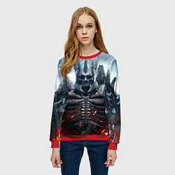 Свитшот женский Призрачные всадники, цвет: 3D-красный — фото 2