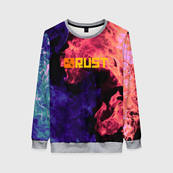 Женский свитшот RUST flame steel