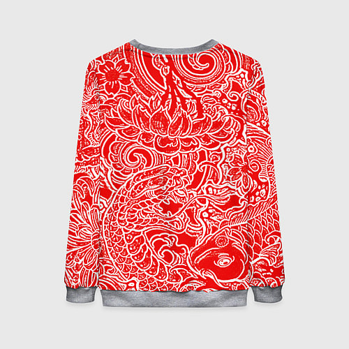 Женский свитшот Assassins Creed shadows / 3D-Меланж – фото 2