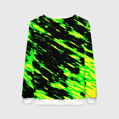 Женский свитшот Ведьмак кислотный волк / 3D-Белый – фото 2