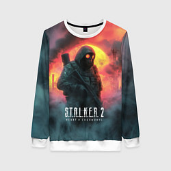 Женский свитшот Stalker 2 радиоактивный фон