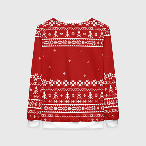 Женский свитшот Очень неприличные олени / 3D-Белый – фото 2