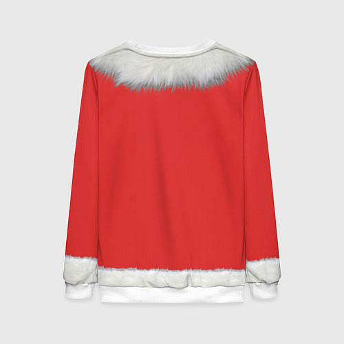 Женский свитшот Накаченный торс Санты / 3D-Белый – фото 2